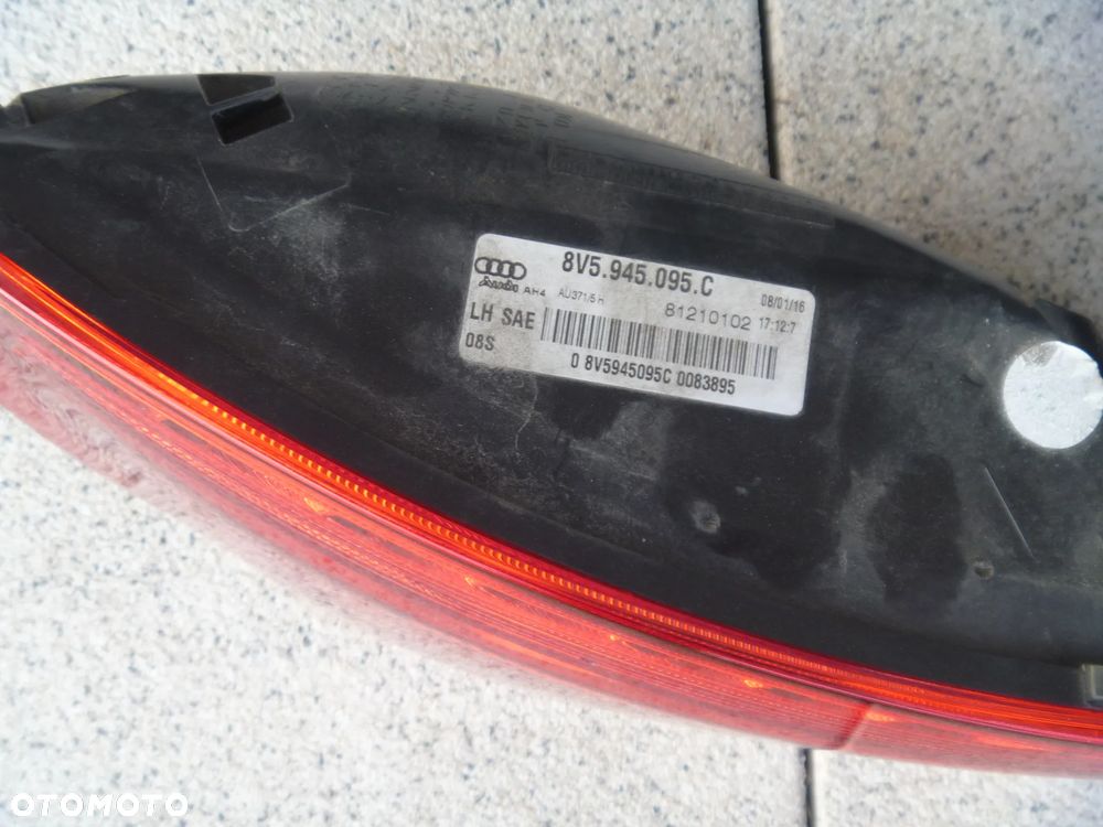 AUDI A3 SEDAN 8V5 LAMPA TYLNA LEWA PRAWA LED W KLAPĘ ORYGINAŁ IGŁA USA - 11