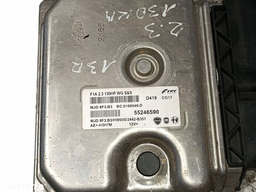 sterownik silnika fiat ducato 2.3jtd 130km 2013r e5 55246590 mjd8f3.b3 - 4