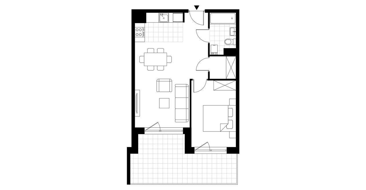 2-pokojowe mieszkanie 45m2 + balkon Bez Prowizji - Pełny obrazek: 3/23