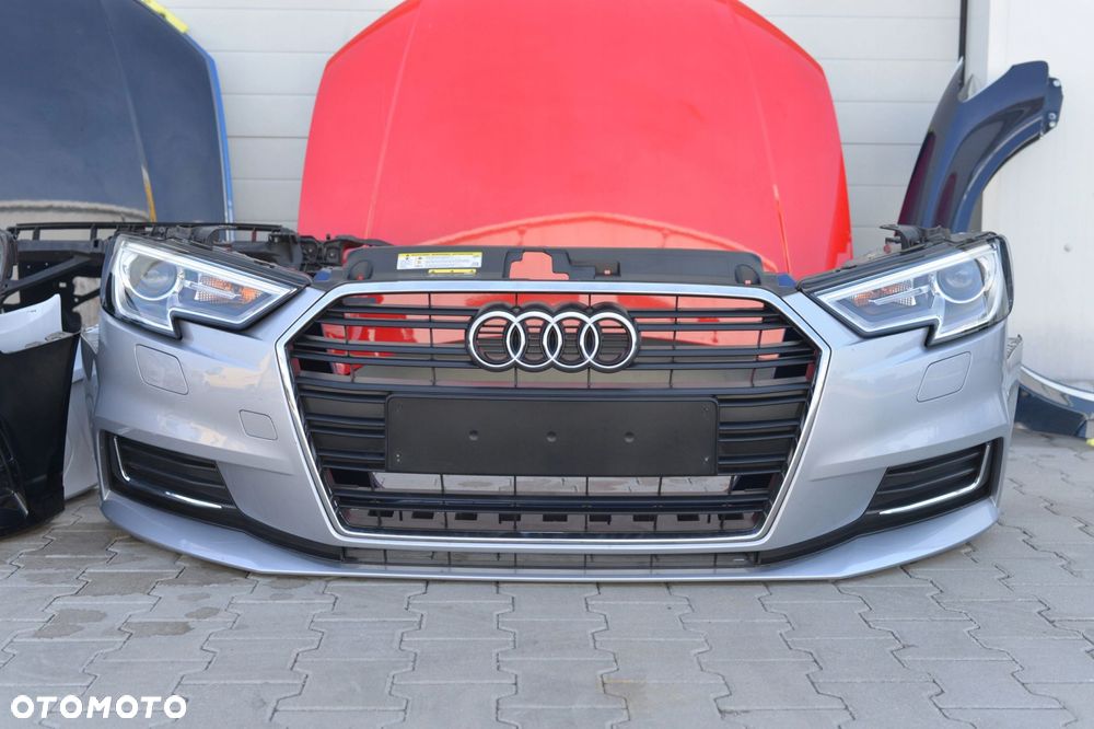 MASKA ZDERZAK GRILL BŁOTNIK LAMPA H7 XENON LED PAS BELKA AUDI A3 8V LIFT - 8