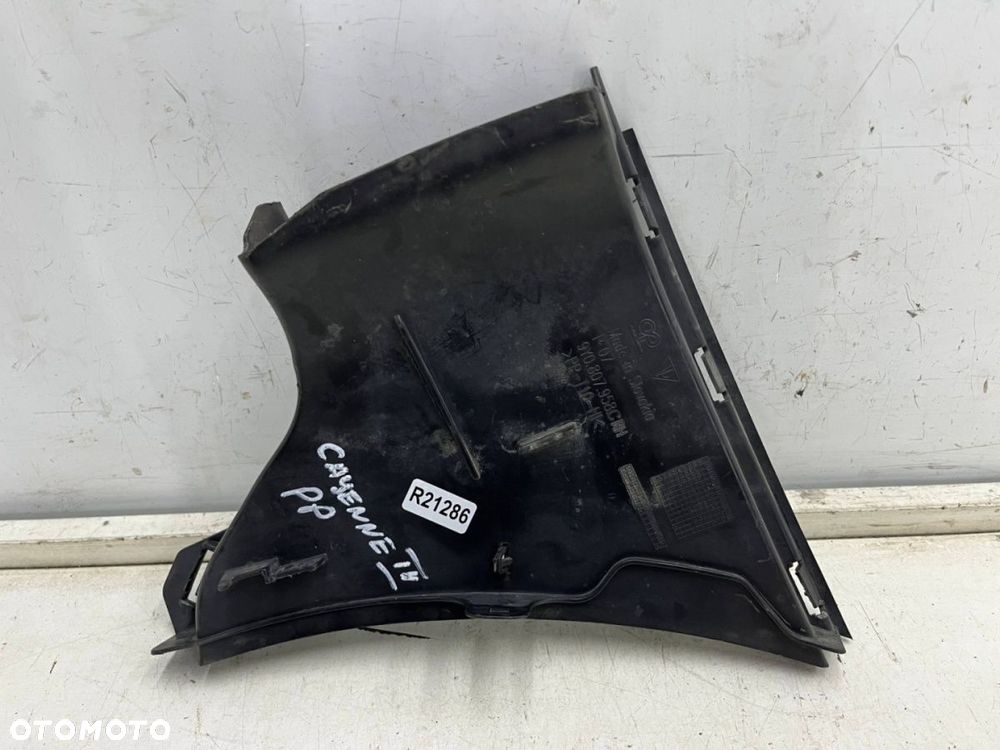 Kanał powietrza Porsche Cayenne 9y 18r.- prawa kierownica zderzaka chłodzenia hamulców wlot kanał - 1