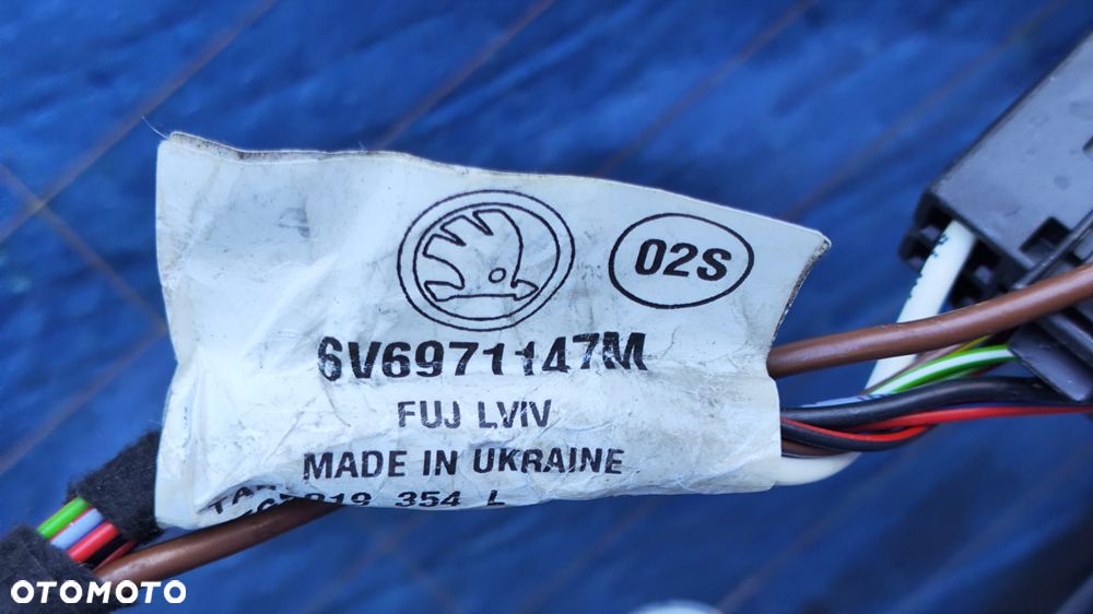 KLAPA KAMERA COFANIA ZDERZAK CZUJNIKI PDC PAS TYLNY WZMOCNIENIE BELKA LAMPA LEWY TYŁ KOMPLETNY ZESTAW DUPA ORYGINALNY LAKIER LF7Y SKODA FABIA III 3 6V LIFT HB 5D - 31