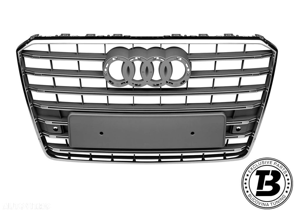 Pachet Exterior compatibil cu Audi A8 D4 Facelift S8 Design - 5