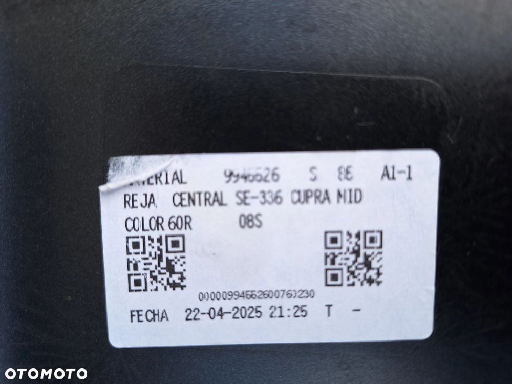 CUPRA TERRAMAR 24-BDB! ATRAPA GRILL W ZDERZAK PRZÓD ORYG. 578807679 578807679A 578807683 578807683A WYSYŁKA 24h - 13