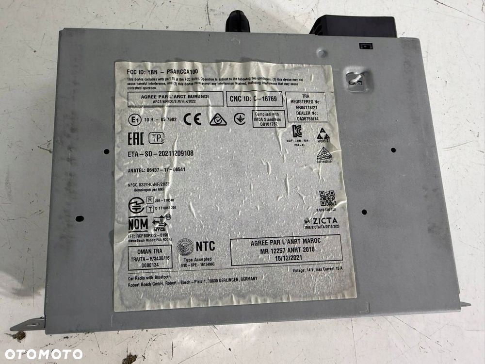 radiootwarzacz nawigacja citroen c3 iii lift eu - 5
