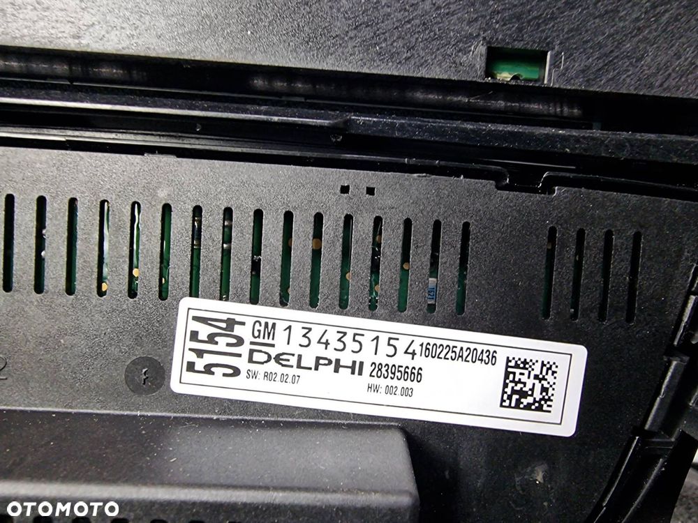 PANEL KLIMATYZACJI OPEL MERIVA B II 13435154 1362776 - 2