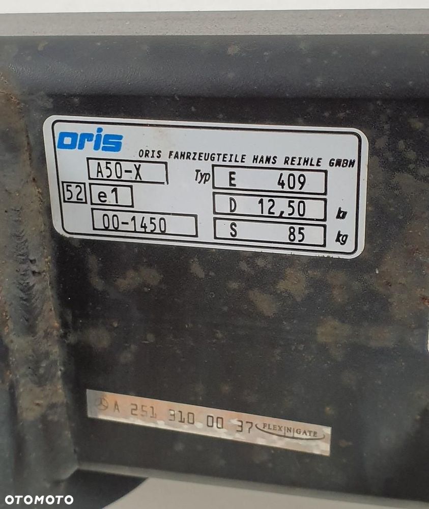 HAK HOLOWNICZY WYPINANY ORIS MERCEDES R-KL W251 - 6