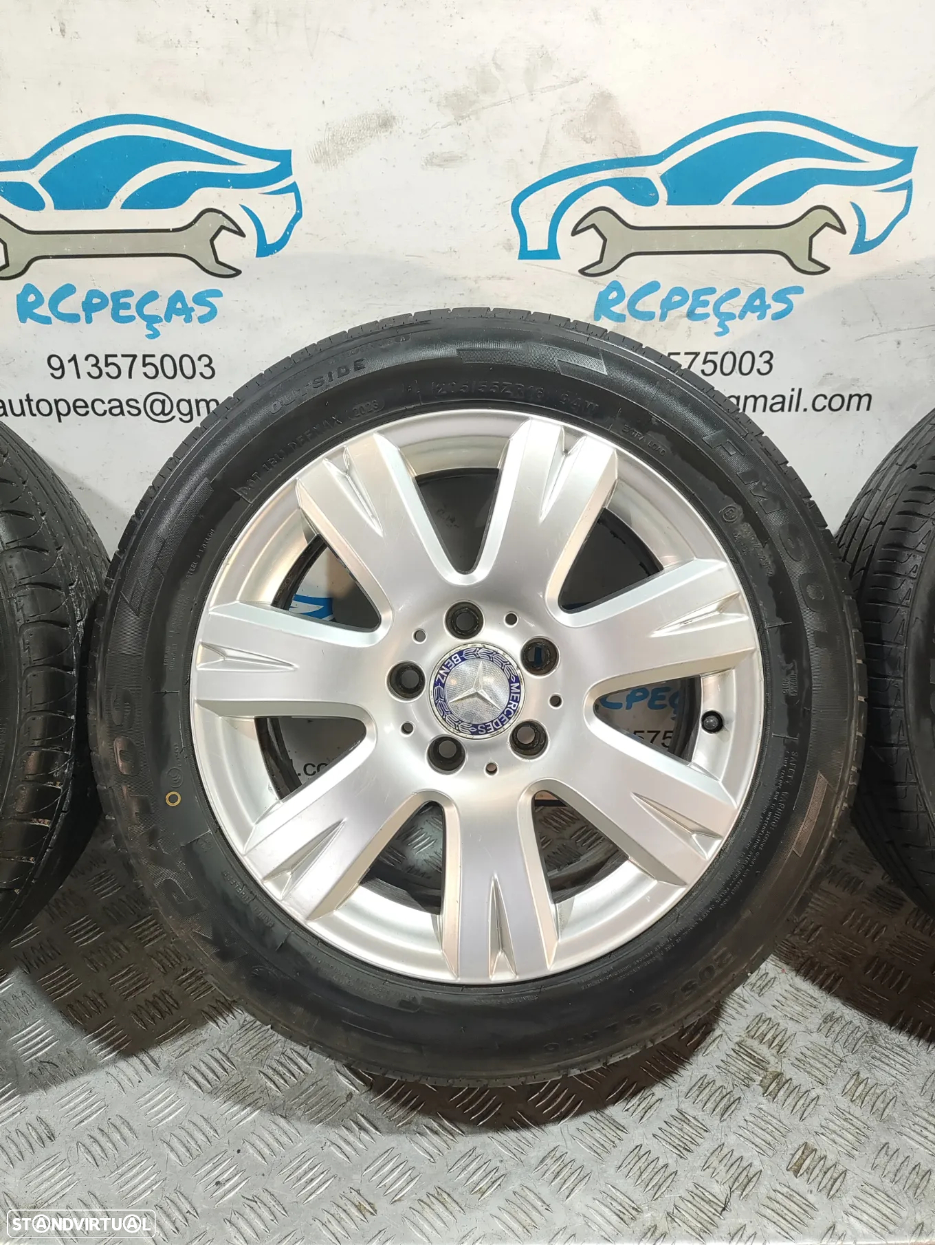Conjunto Jantes 16 Originais Mercedes Benz Class C W204 7J ET43 5x112 - 6