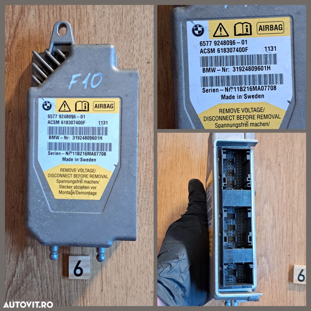 Calculator modul airbag bmw f30 f07 f10 f11 f06 f01 f25 f22 f32 - 7