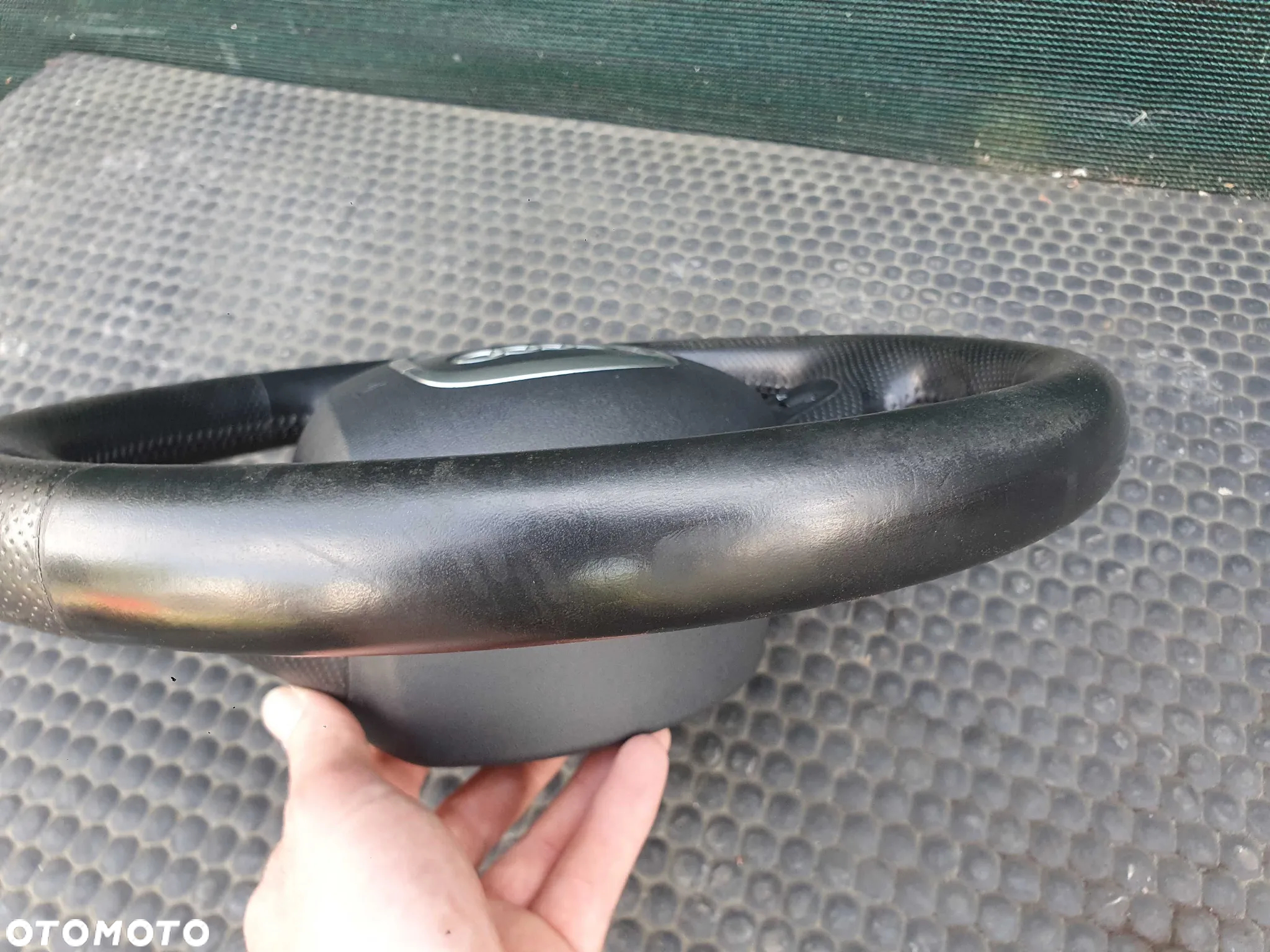 Kierownica Trzy 3 Ramienna Czarna Pikowana Skóra Air Bag Poduszka Wtyczka AUDI A4 B6 B7 - 21