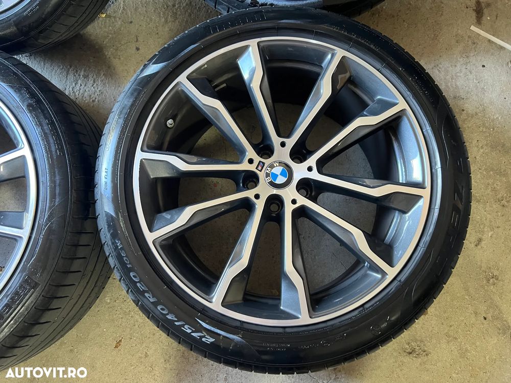 Jante Bmw X3 X4 R20 G01 G02 Originale M699 anvelope vara pirelli run flat Omologate BMW cu steluta RSC senzori presiune in doua latimi - 3