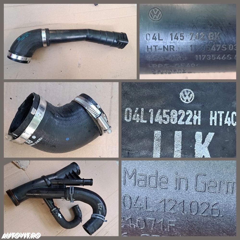 -1- Anexe motor VW Crafter 2.0 tdi 2019 carcasa filtru aer debitmetru furtun admisie intercooler lichid racire set capace protectie distributie electrovalva - 3