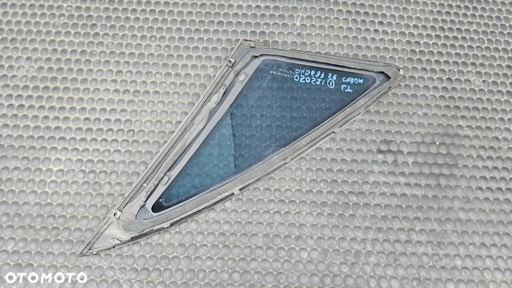 Szyba Szyby 8E5845299M 8E5845300M Karoseryjna Boczna Błotnik Trójkat LEWA PRAWA Tyl Tylna Pod Chrom Ramki Audi A4 B6 B7 Sedan E1 43R-001057 DOT27 N23100 AS2 ESG tinted - 18