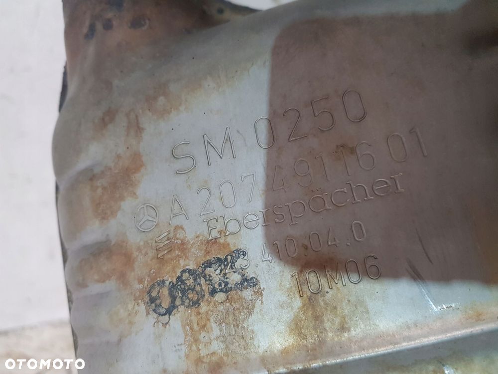 rura wydechowa tłumik a2074910401 mercedes c-klasa w204 1.8 cgi eur 10r - 10