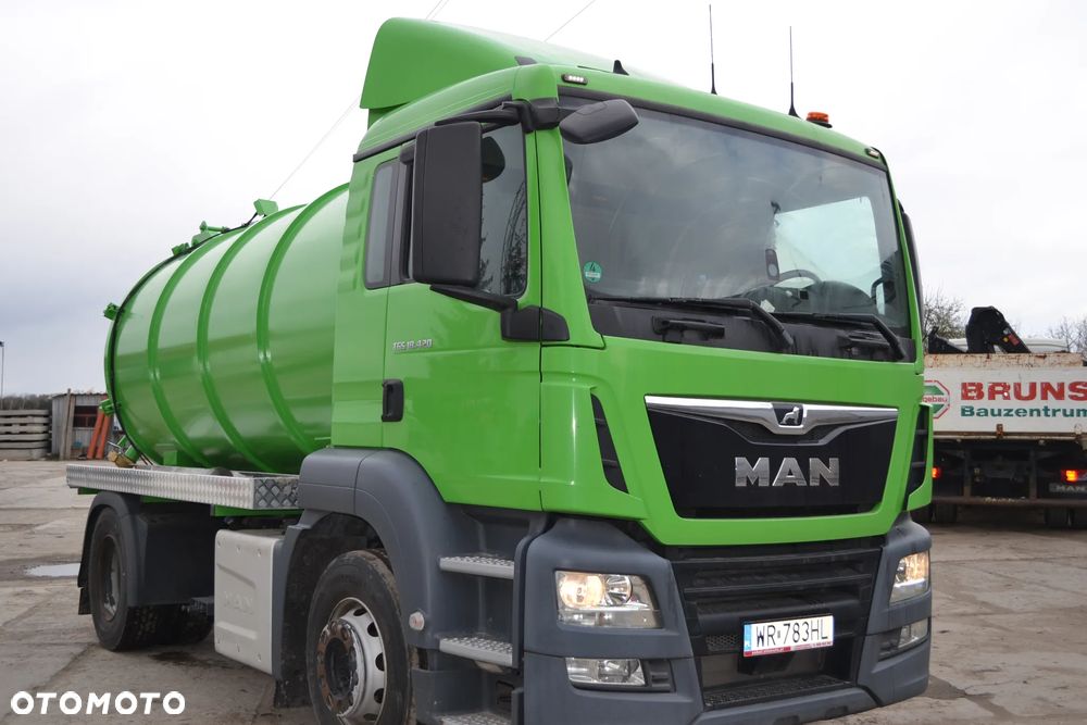 MAN TGS 18.420 2018 ROK ASENIZACYJNY SZAMBIARKA NOWA BECZKA 12.5 m³ POMPA JUROP RV 360 KLIMATYZACJA - 2