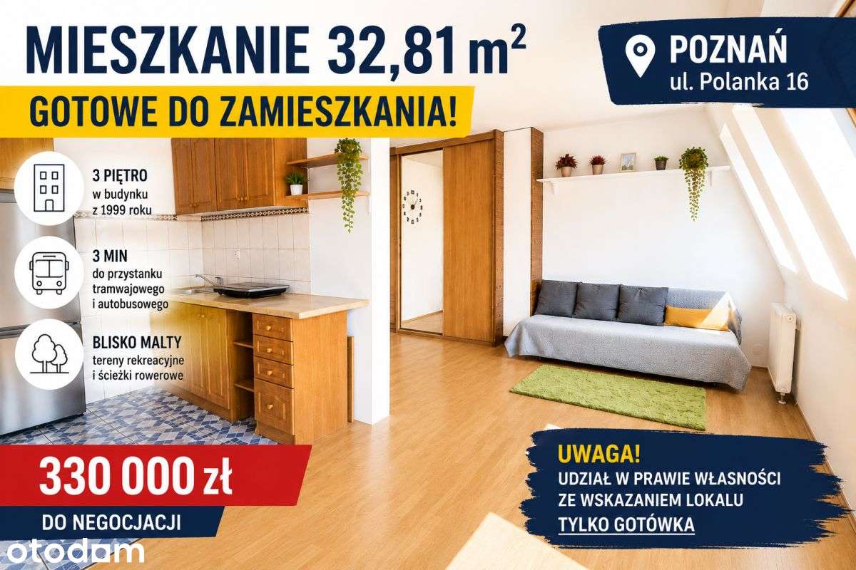 Kawalerka przy Malcie | Polanka | Poznań