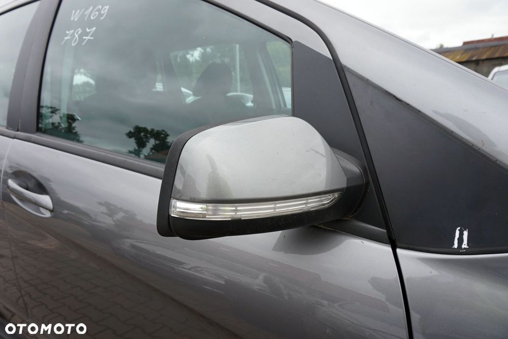 LUSTERKO ELEKTRYCZNE PRAWE A-KLASA W169 LIFT 787 A1698101276 7-pin SREBRNY MERCEDES 2008-2012 - 1