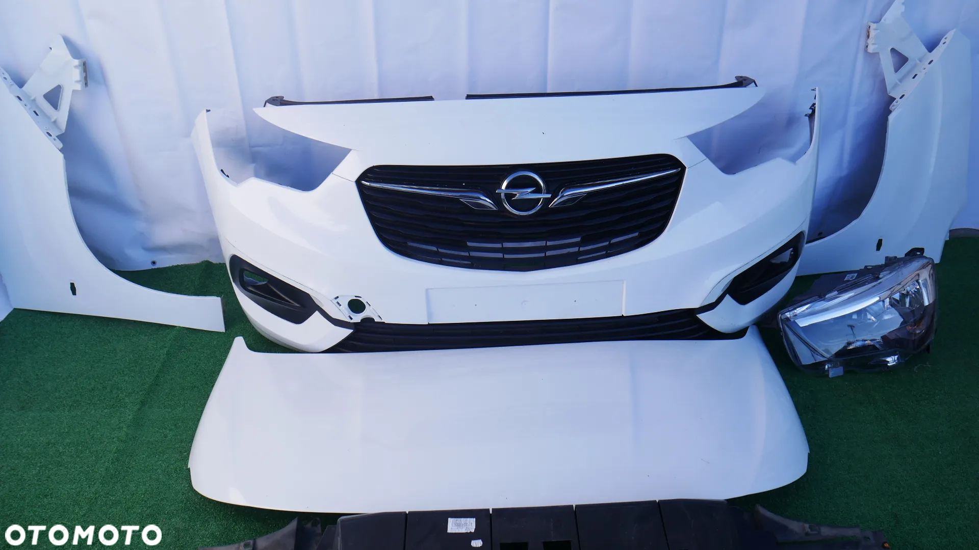 OPEL COMBO E PRZÓD MASKA BOTNIKI LAMPA LED LEWA PRZEDNIA ZDERZAK DOLNA BELKA CHŁODNICE PAS PRZEDNI - 6