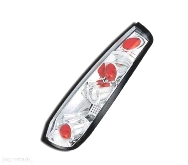 FAROLINS TRASEIROS FORD FIESTA 02-08 LOOK LEXUS CROMADO - 2