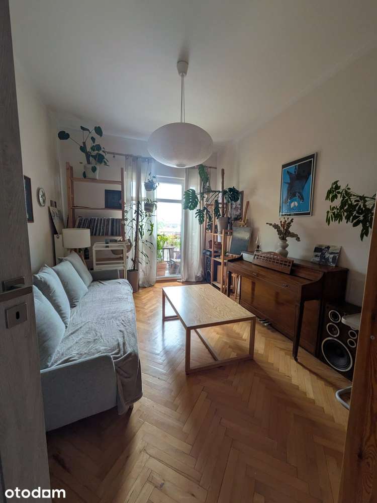 2 pokoje / 48,28 m2 / Grunwald / wysokie sufity / balkon / piwnica