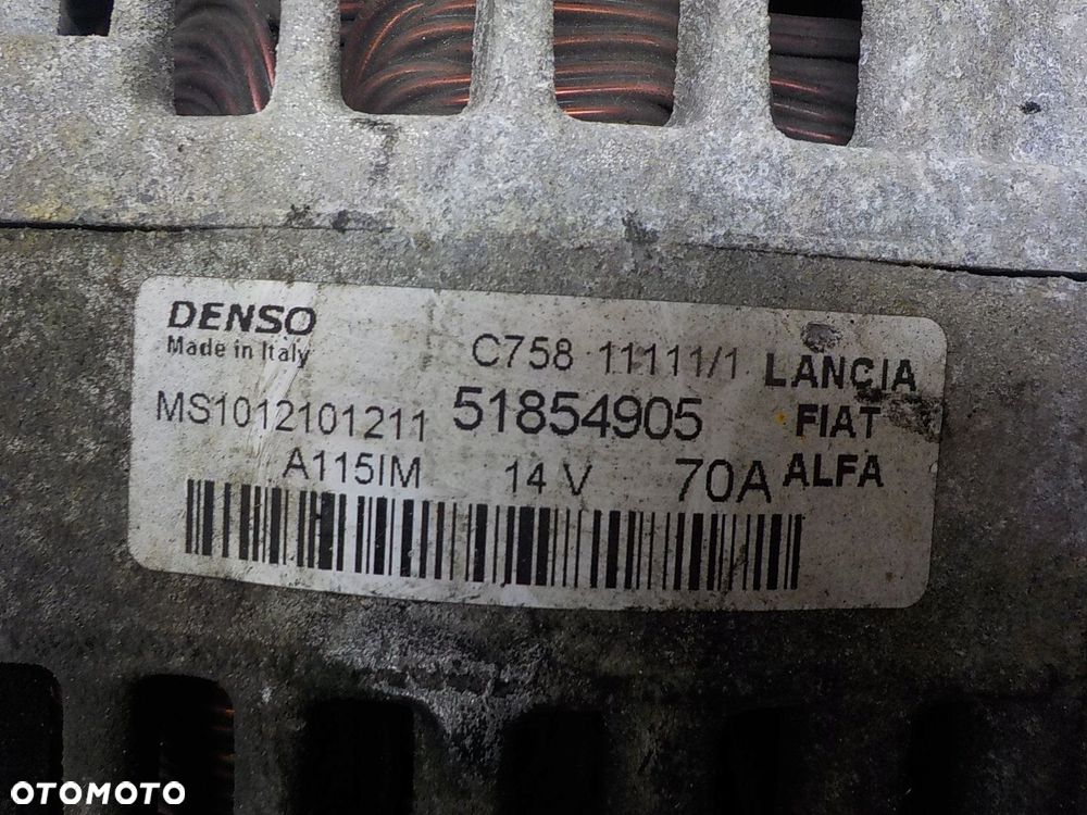 FIAT DOBLO II 1.3 CDTI ALTERNATOR 51854905 - 4