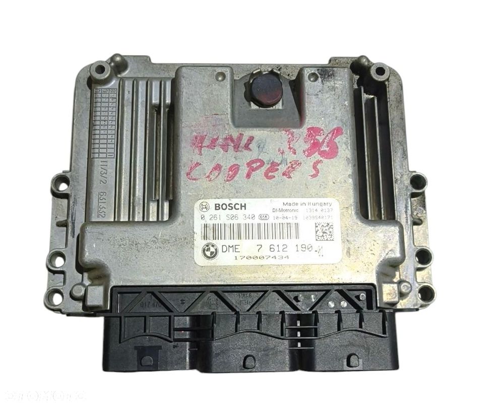 MINI COOPER R56 10r 1.6 T  KOMPUTER STEROWNIK SILNIKA 7612190