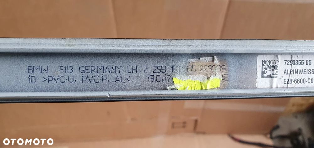 Listwa dachu dachowa lewa BMW 3 F30 7290355 7258181 - 5