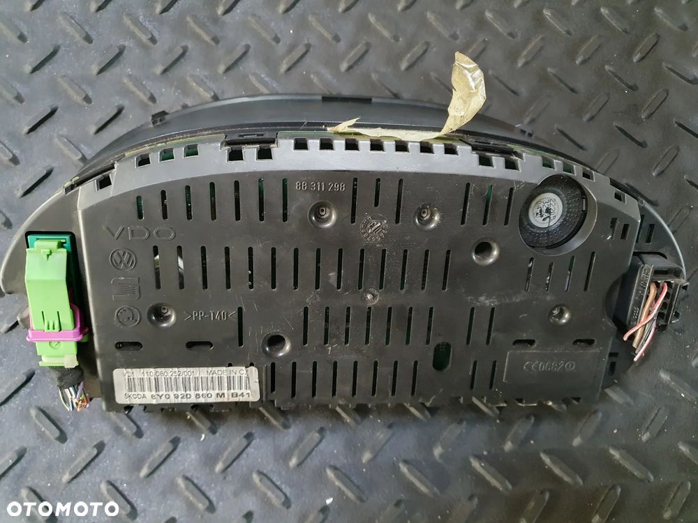 SKODA FABIA I LICZNIK ZEGARY PRĘDKOŚCIOMIERZ 6Y0920860M - 2
