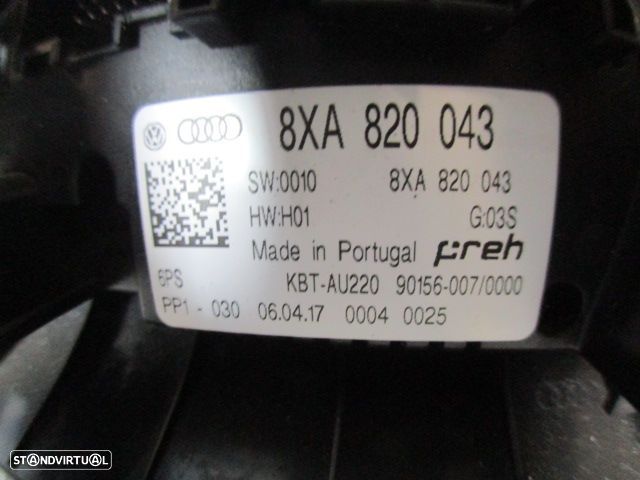 Comando Sofagem 8XA820043 AUDI A1 SPORTBACK 8X FASE 2  2017 1.6TDI 115CV 5P PRETO ORIGINAL - 3