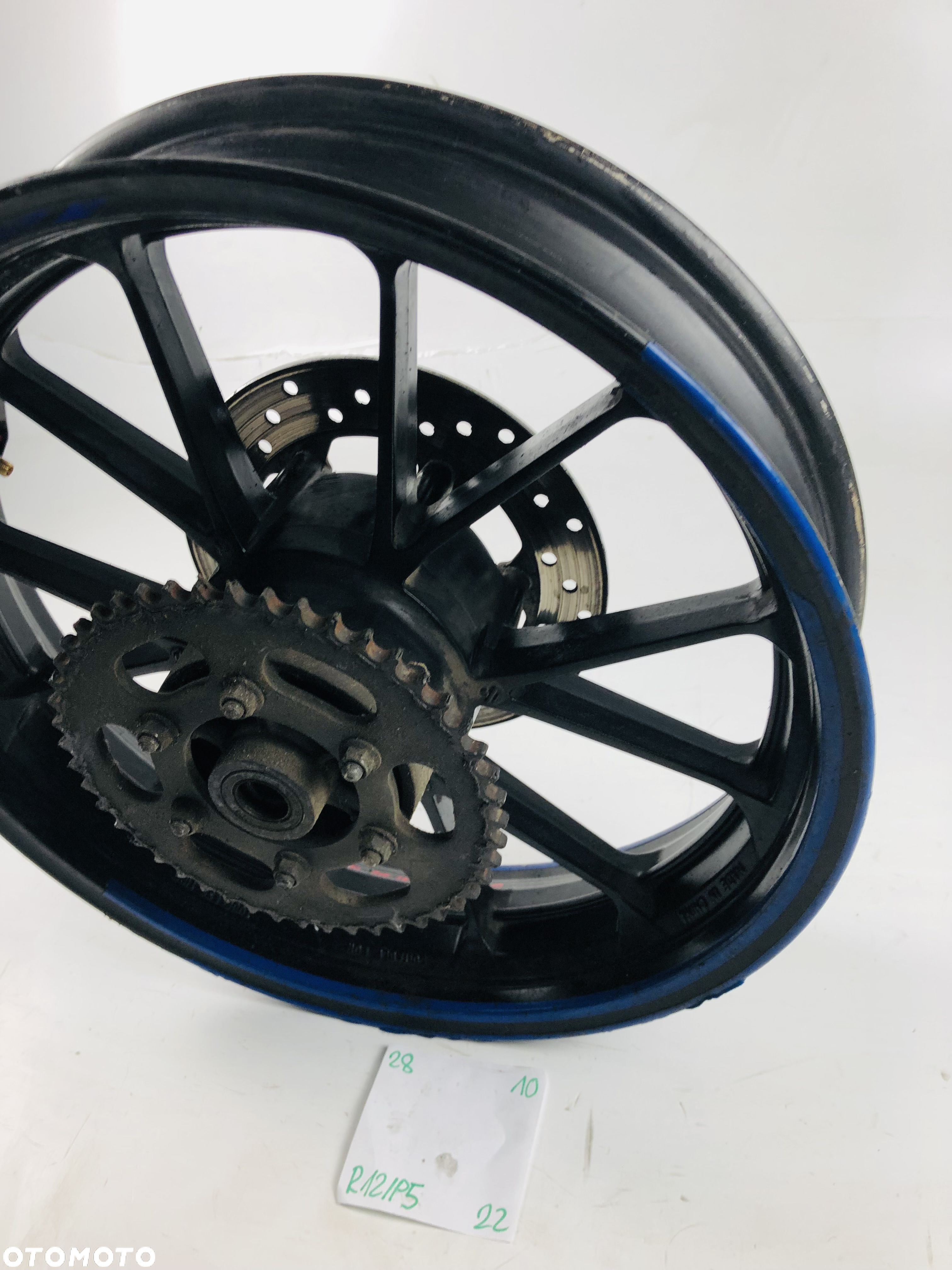 Yamaha R125 MT125 2014- koło tylne felga tył prosta - 11