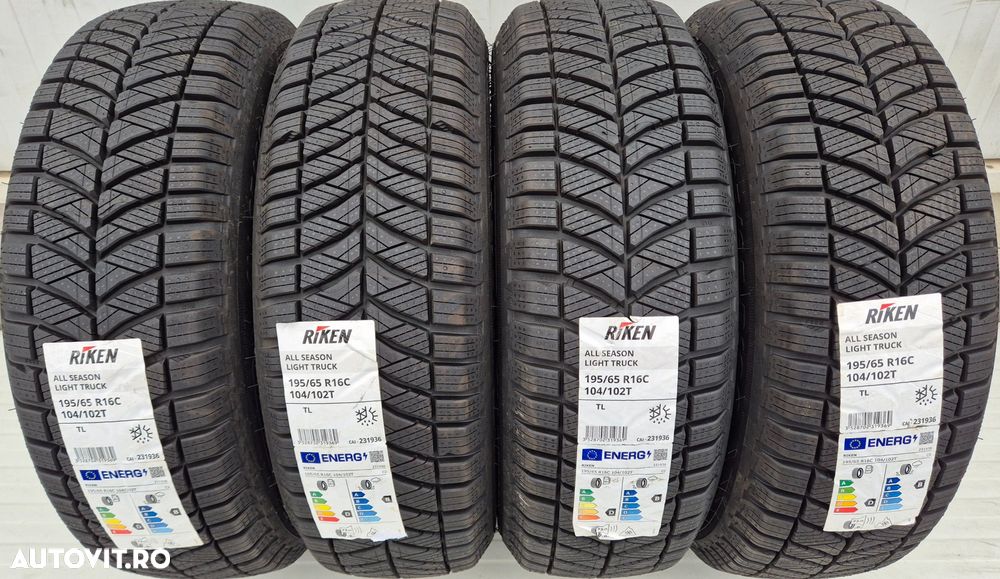 195/65 R16C, 104T, RIKEN (by Michelin) 8PR, Anvelope all season M+S - 1