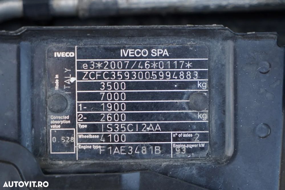 Iveco DAILY 35-130 / OȚEL CU BASCULATOR SPATE / CAMION MIX - 7 LOCURI / DOUĂ / MANUAL / IMPORTAT / - 37