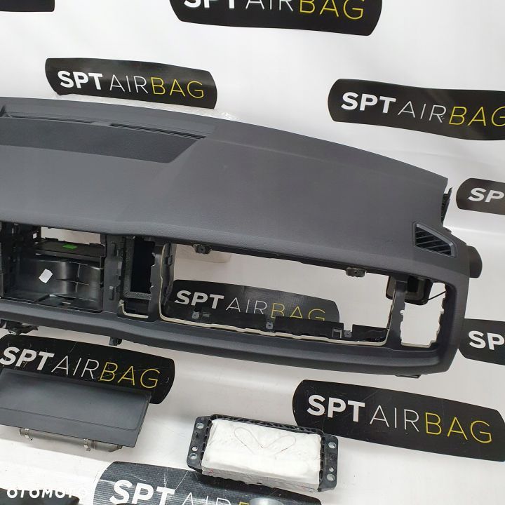 SKODA KODIAQ LIFT DESKA ROZDZIELCZA KONSOLA KOKPIT PULPIT PODUSZKI AIRBAG AIR BAG PASY KIT SET - 4