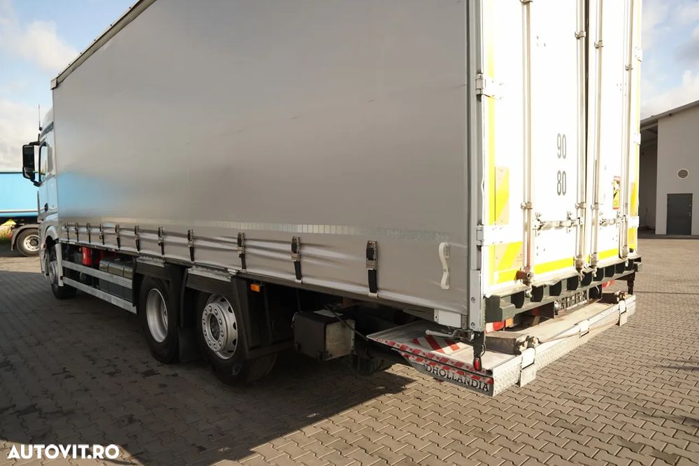 Mercedes-Benz ACTROS 2551 / 6X2 CORTINĂ / RIDICATIVĂ / PUNTE RIDICATIVĂ / DIRECȚIE / PODEA REZISTENTĂ - 10