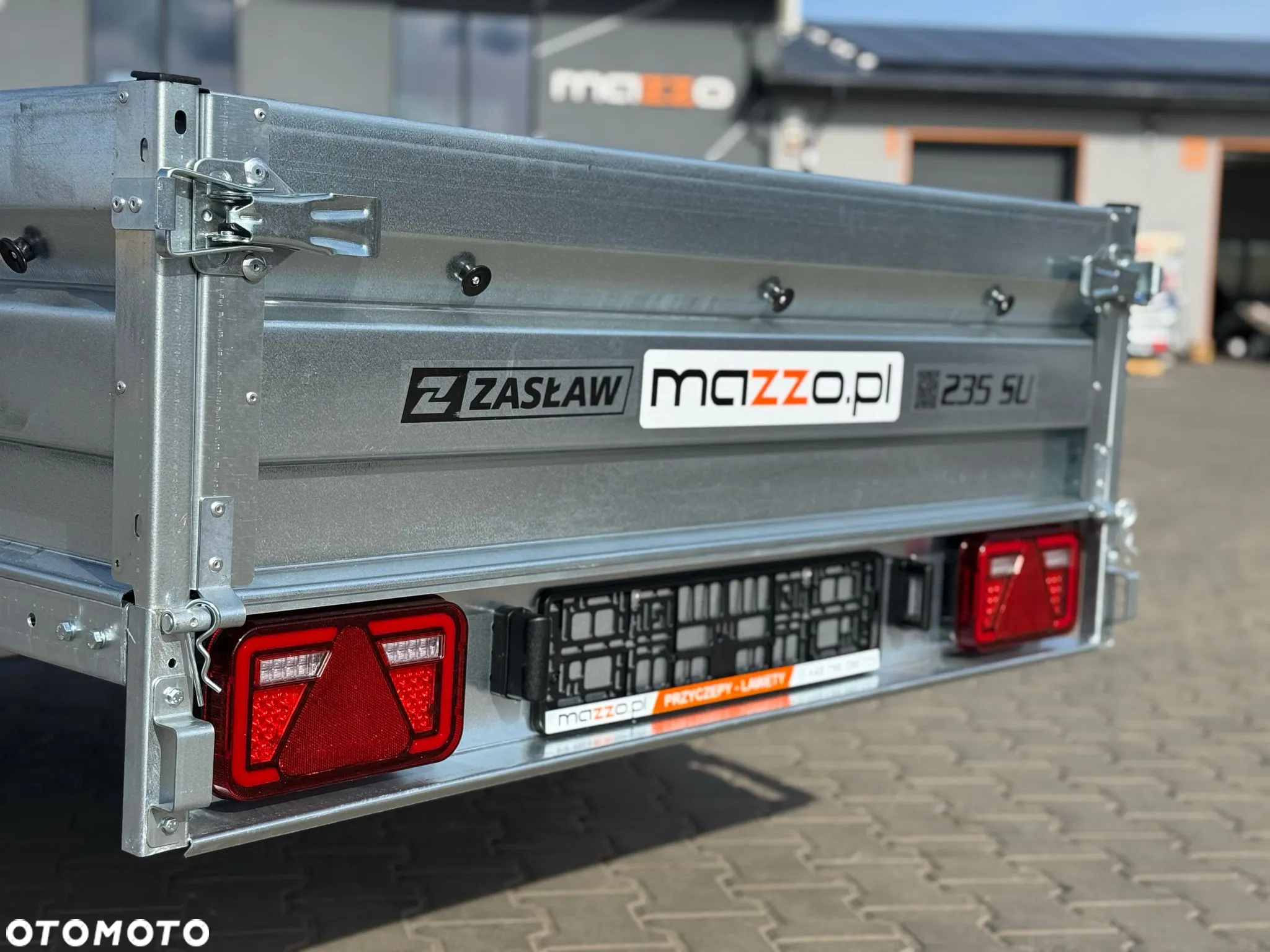 Zaslaw Dostawa Przyczepka na resorze DMC750kg 230x132x35cm SOLIDNA I MOCNA! resorówka - 7