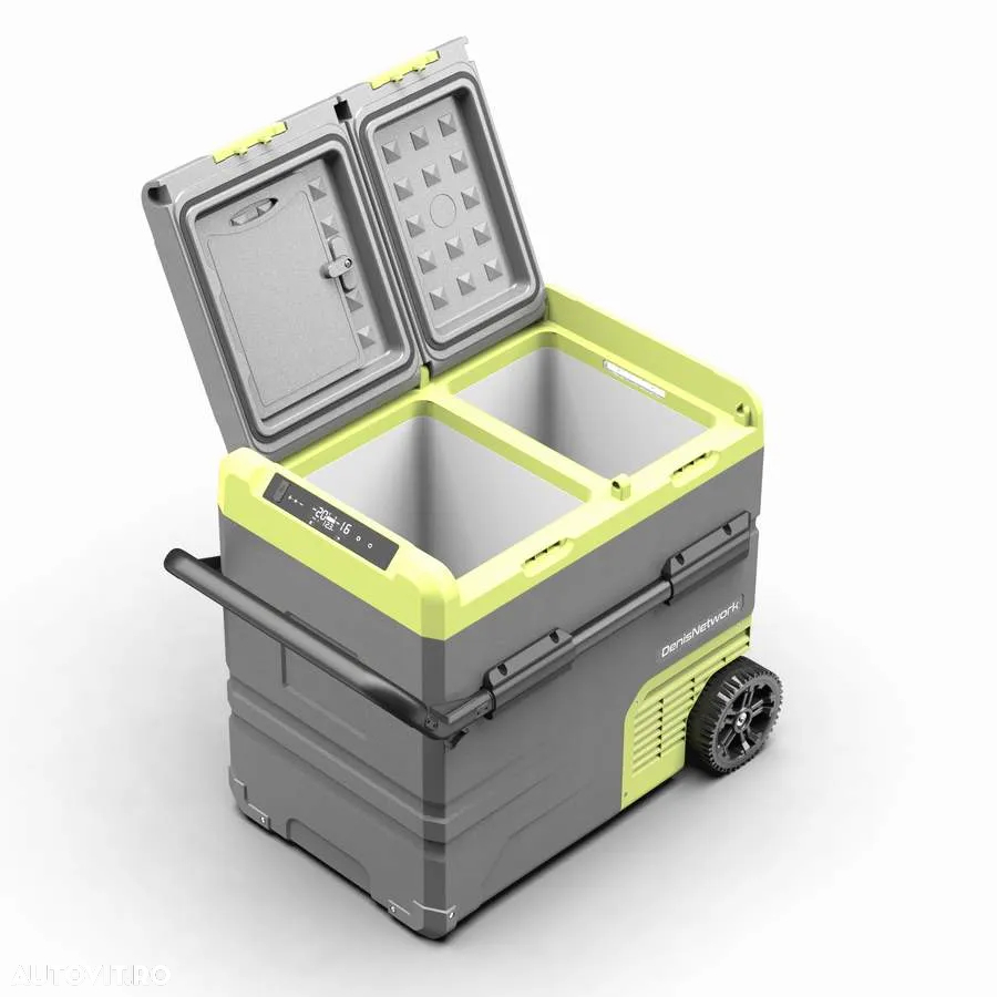 Frigider 45/55L auto rulotă, camion, dube 3,5t, 12-24V, rezistent la vibrații, congelare -20°C - 2