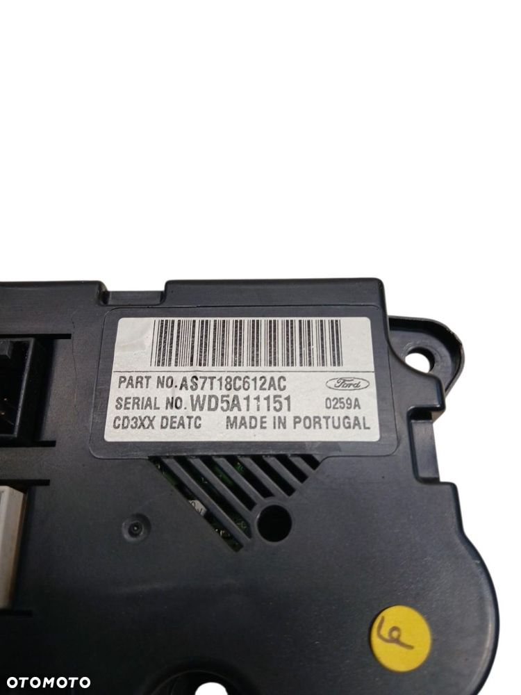 PANEL STEROWANIA KLIMATYZACJĄ FORD S-MAX MK1 LIFT AS7T18C612AC - 3
