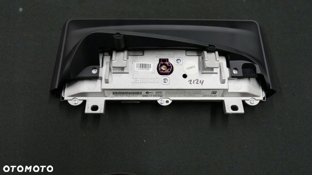 bmw f20 f21 monitor ekran wyświetlacz radia nawigacji europa 8,8" 9281685 - 4