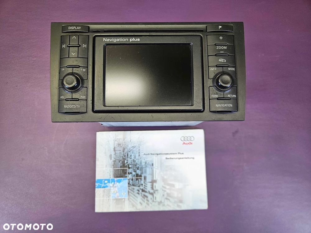 Radio 2 DIN Radioodtwarzacz 4B0035192K Blaupunkt Navigation Plus Audi A4 B6 B7 A6 C5 Ksiażka Kod - 2