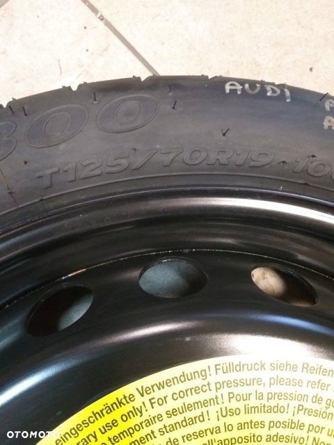 Koło Dojazdowe zapasowe VW Audi 19 Cali 5x112 - 2
