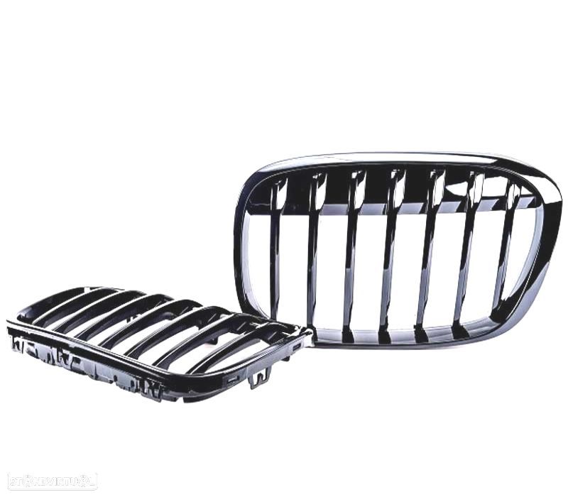 GRELHAS DIANTEIRAS BMW X1 F48 15- PRETO BRILHANTE - 3