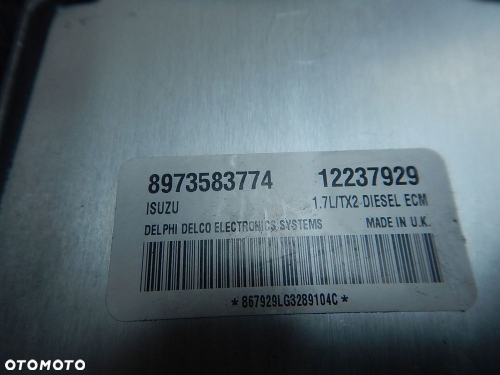 STEROWNIK OPEL ASTRA 1.7D 12237929 8973583774 - 3