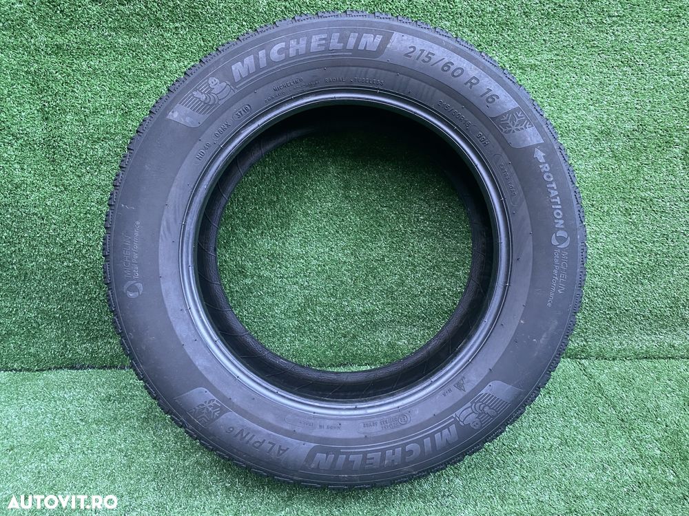 Set 4 anvelope Iarnă Michelin Alpin 6 215 60 R 16 4,2-4,3 mm Dot 3719 - 2