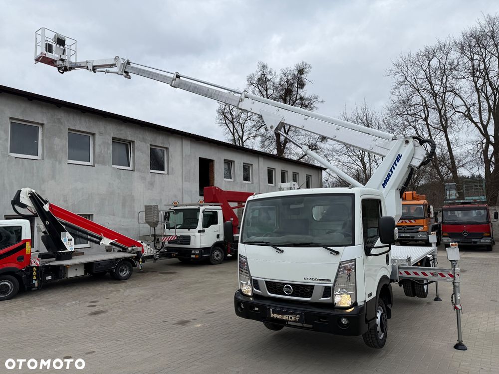 Nissan Podnośnik Koszowy Multitel MJ 201 21 Metrów 13 w Bok Tylko 960 MTH ! Kosz 225  KG! Zwyżka! Ogon  ! UDT! jak Wumag Ruthmann GSR - 25
