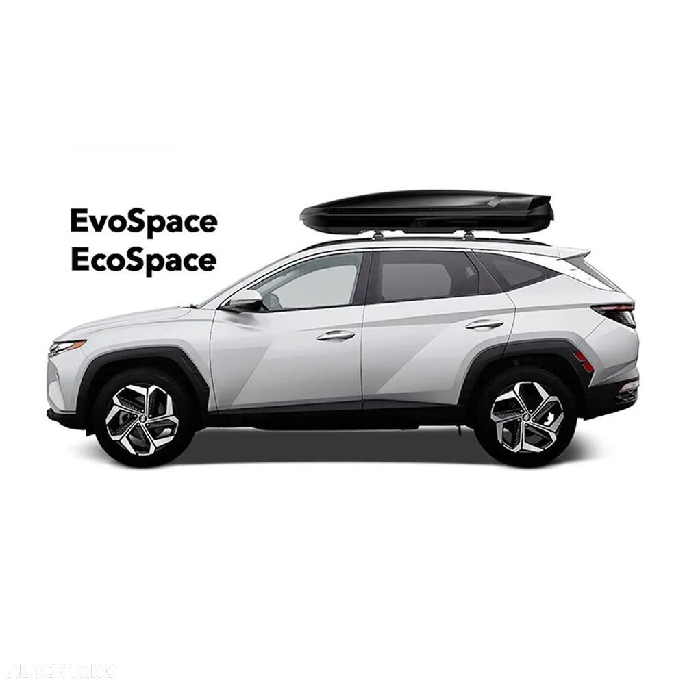 Cutie portbagaj Aleo EcoSpace HX, Black Matte, Noua_Emitem Factura & Garantie, Pret Importator - 3