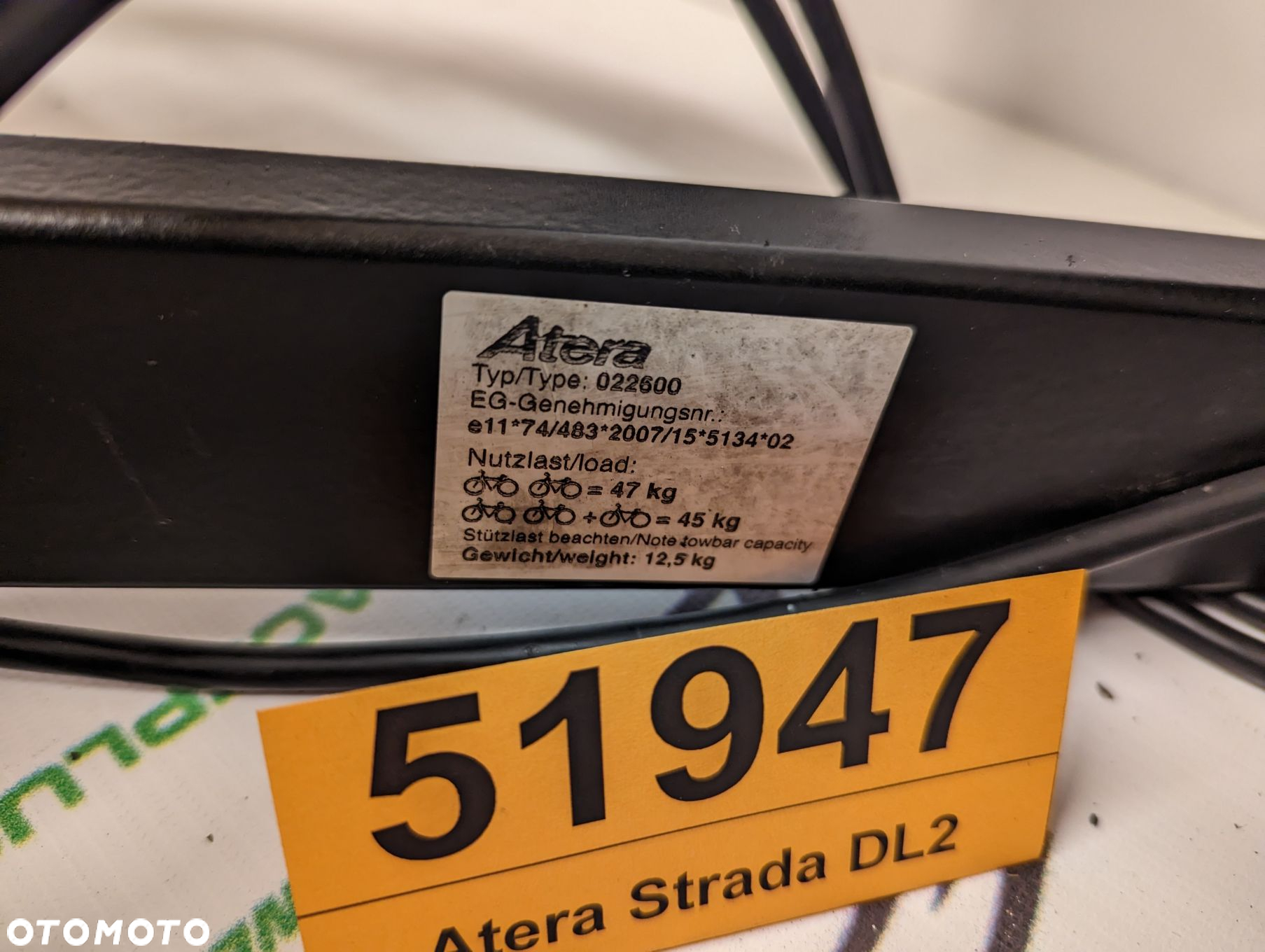 Uchwyt bagażnik rowerowy na hak na 2 rowery Atera Strada DL2 - 6