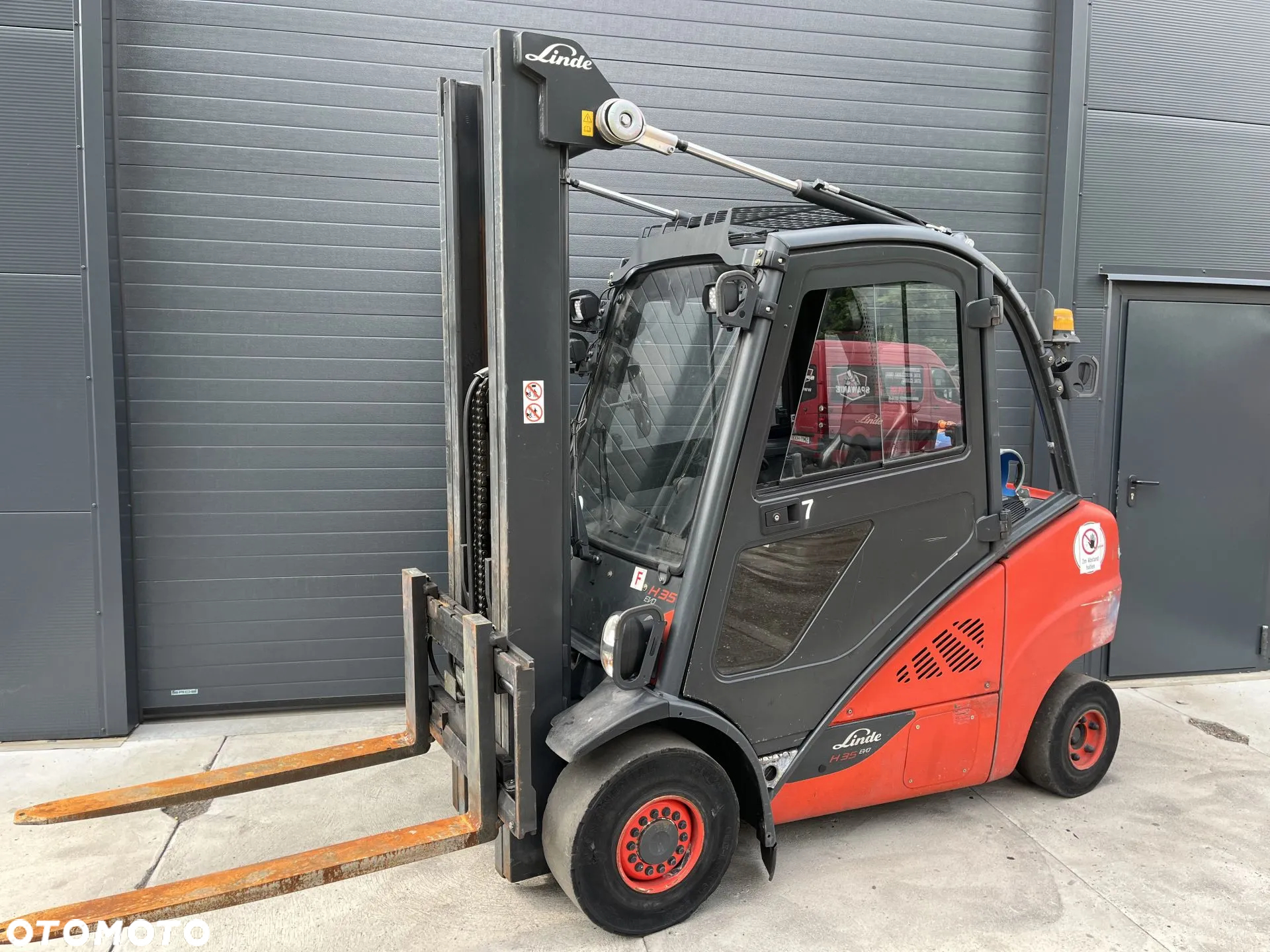 Linde H35-T Gaz LPG TRIPLEX kabina przesuw boczny  oświetlenie drogowe - 19