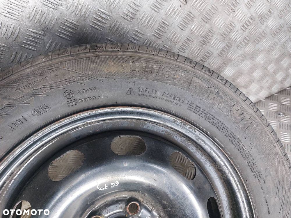 KOŁO ZAPASOWE ZAPAS 5x100 6Jx15 ET38 FI57,1  195/65R15 GOLF IV - 3