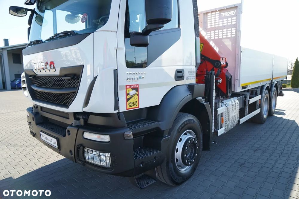 Iveco TRAKKER 410 / SKRZYNIOWY- 6,5 M + HDS PALFINGER PK 19.001 SLD / MOCNA PODŁOGA / 3 MIEJSCA / PILOT/ - 14