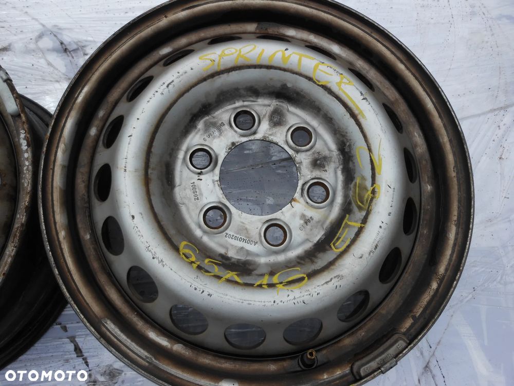 FELGA MERCEDES SPRINTER 6,5J 16 ET62 6X130  A0014019202 - 2